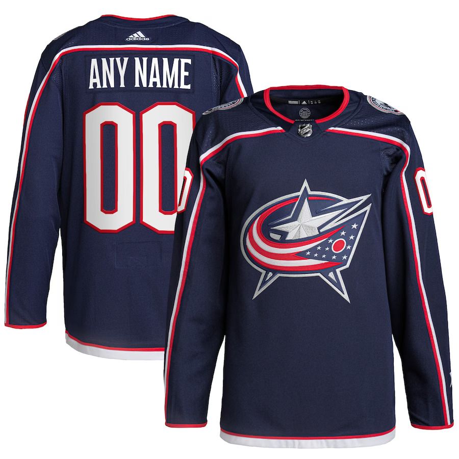 Men Columbus Blue Jackets adidas Navy Home Primegreen Authentic Pro Custom NHL Jersey->columbus blue jackets->NHL Jersey